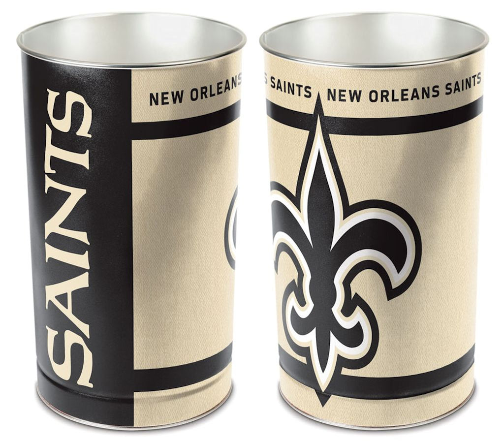 New Orleans Saints Wastebasket 15 Inch Periodic Restock