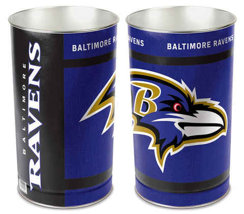 Baltimore Ravens Wastebasket 15 Inch Periodic Restock