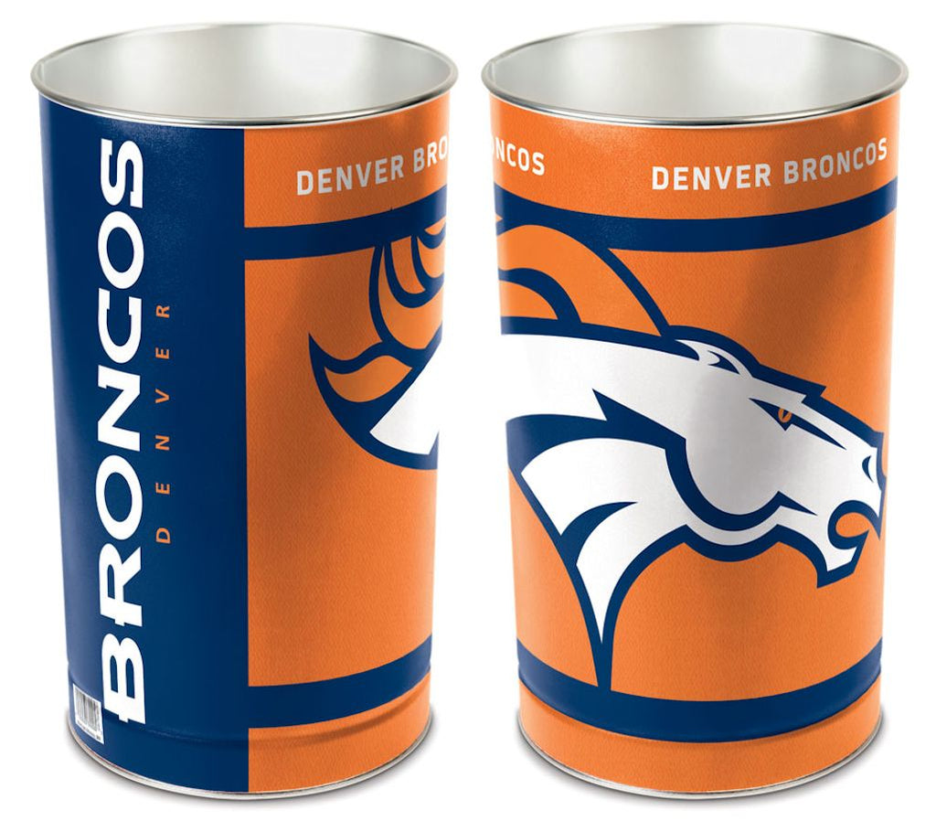 Denver Broncos Wastebasket 15 Inch Periodic Restock