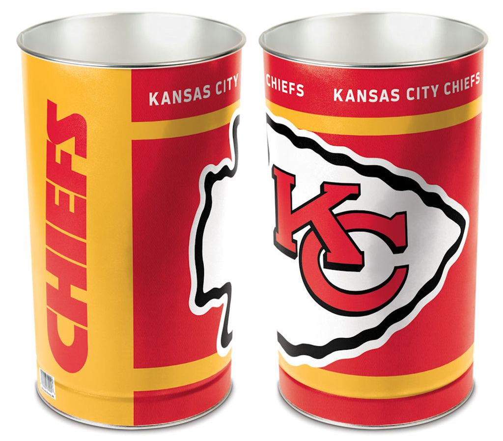 Kansas City Chiefs Wastebasket 15 Inch Periodic Restock