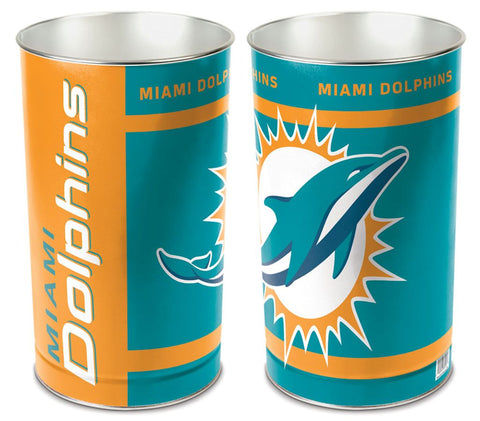 Miami Dolphins Wastebasket 15 Inch Periodic Restock