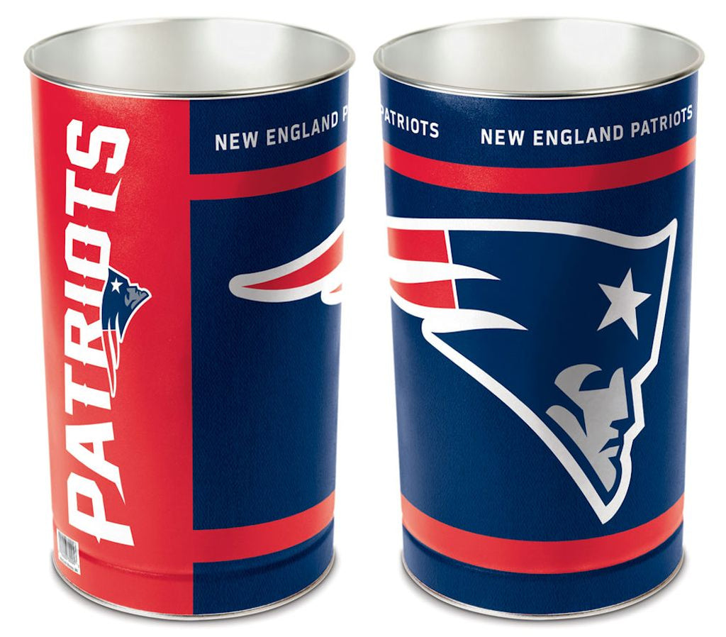 New England Patriots Wastebasket 15 Inch Periodic Restock