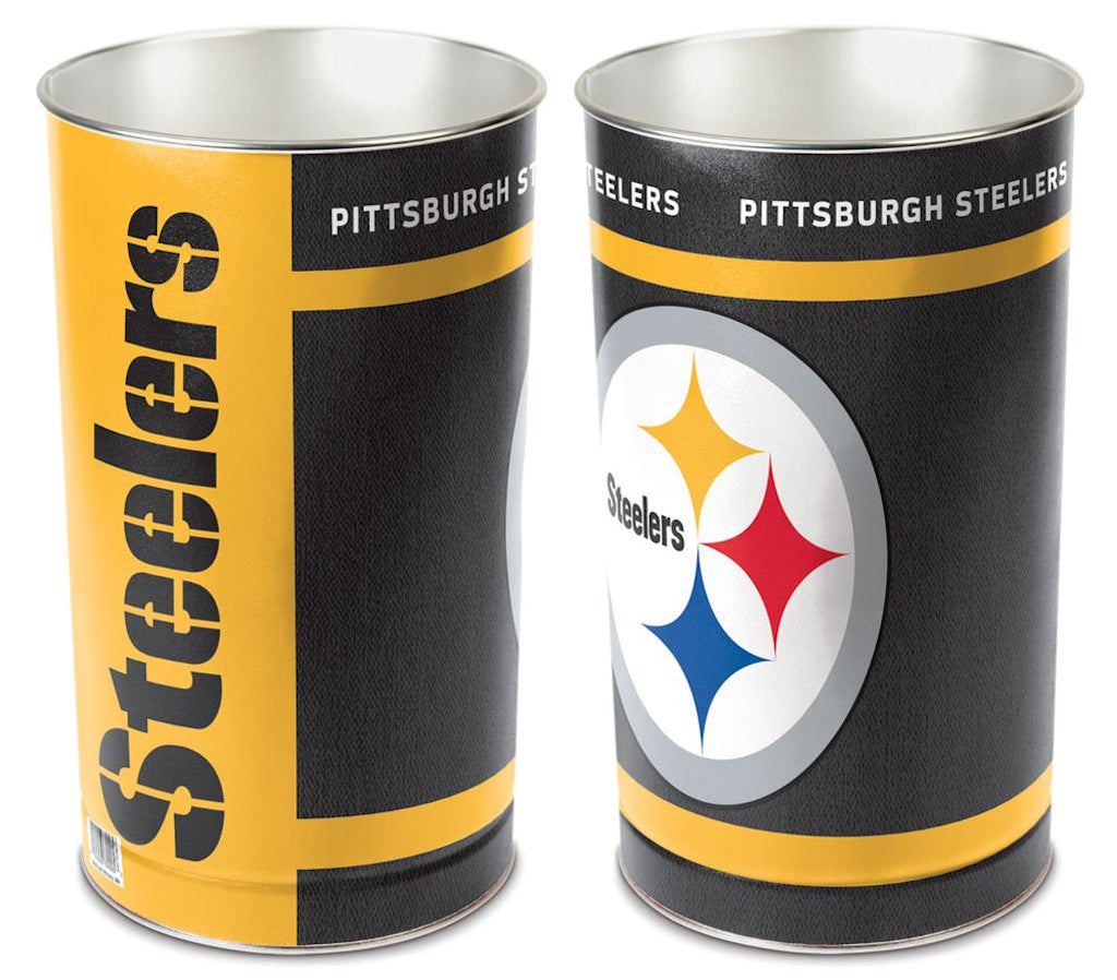 Pittsburgh Steelers Wastebasket 15 Inch Periodic Restock