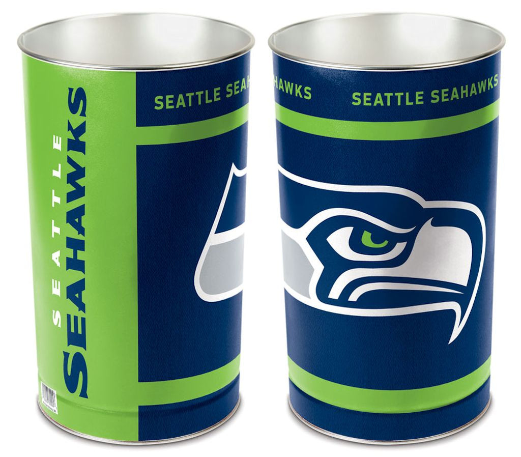 Seattle Seahawks Wastebasket 15 Inch Periodic Restock