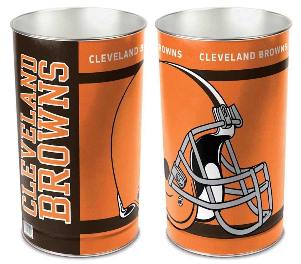 Cleveland Browns Wastebasket 15 Inch Periodic Restock