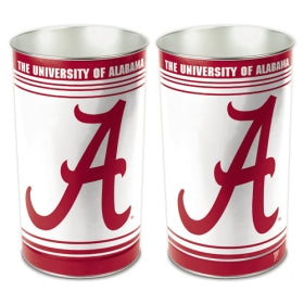 Alabama Crimson Tide Wastebasket 15 Inch Periodic Restock