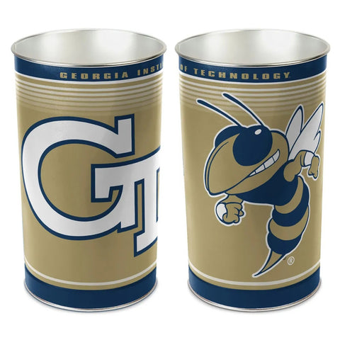 Georgia Tech Yellow Jackets Wastebasket 15 Inch Periodic Restock