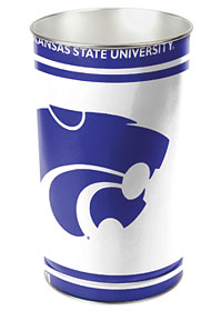 Kansas State Wildcats Wastebasket 15 Inch Periodic Restock