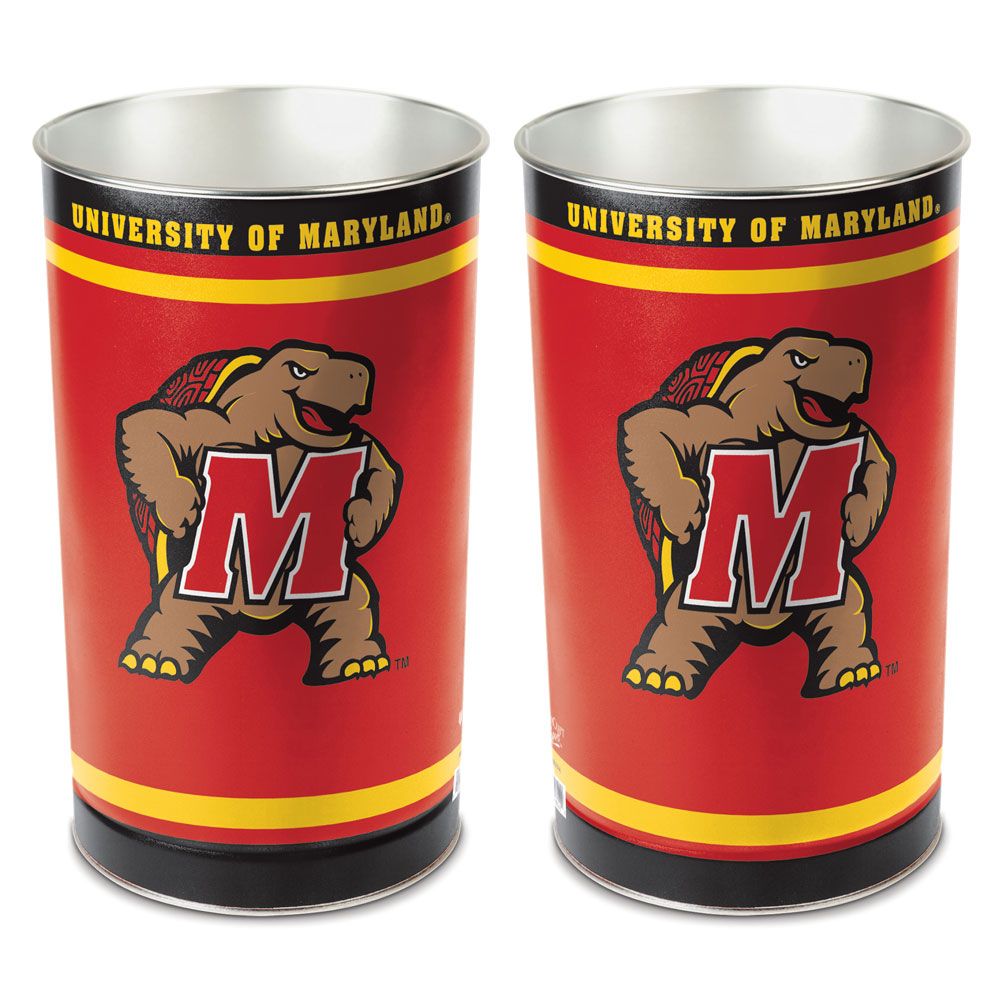 Maryland Terrapins Wastebasket 15 Inch Periodic Restock