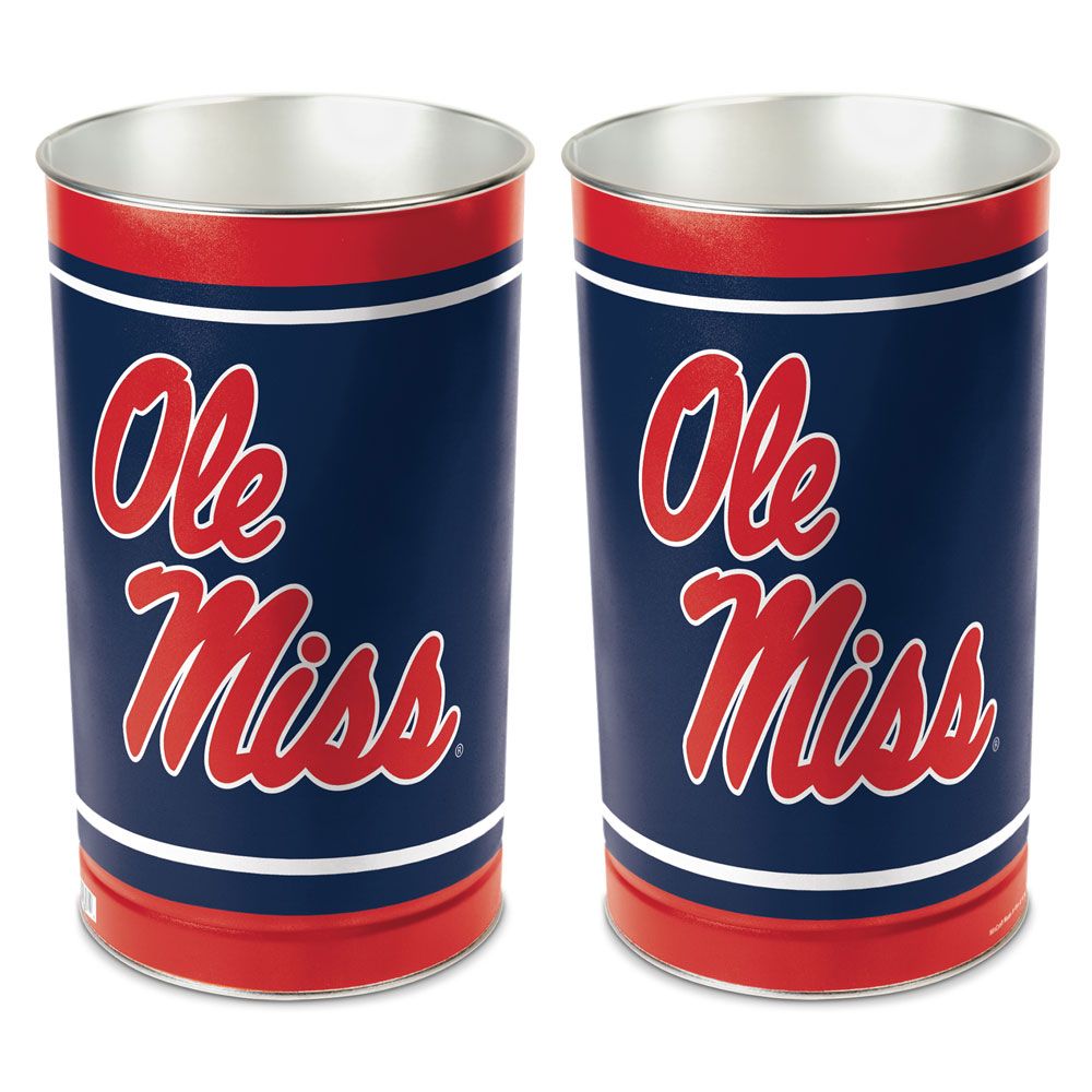 Ole Miss Rebels Wastebasket 15 Inch Periodic Restock