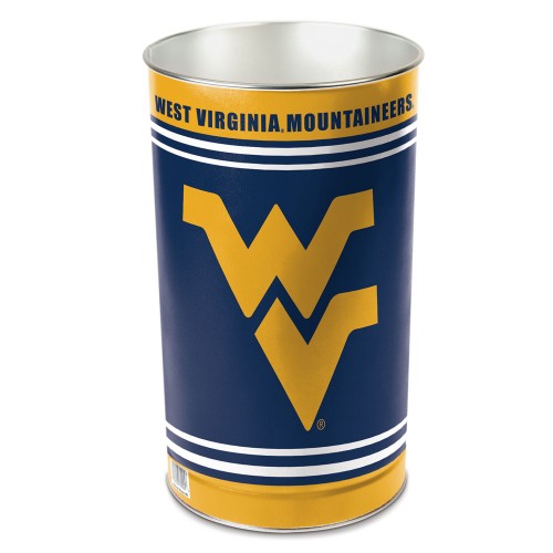 West Virginia Mountaineers Wastebasket 15 Inch Periodic Restock