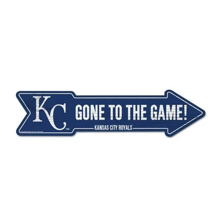 Kansas City Royals Sign 6x24 Wood Arrow