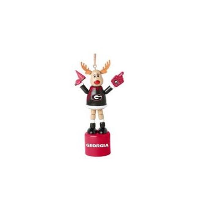 Georgia Bulldogs Ornament Reindeer Push Puppet