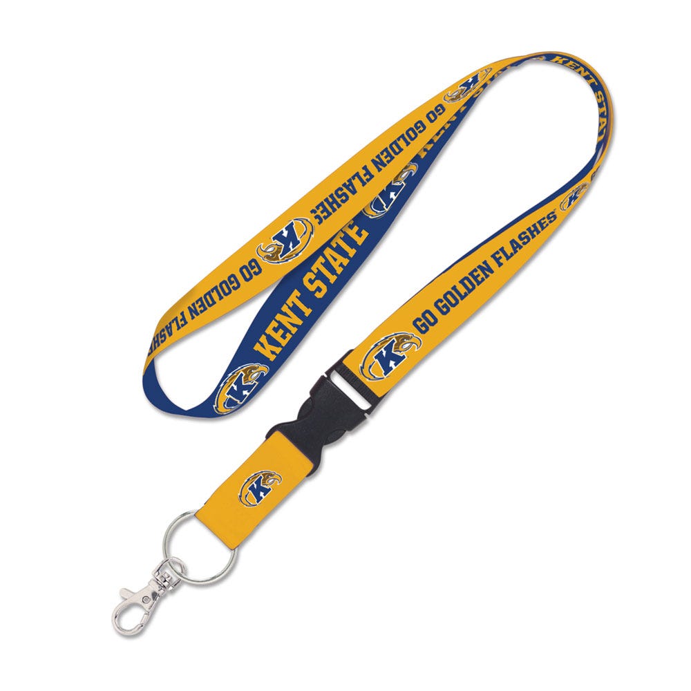 Kent State Golden Flashes Lanyard with Detachable Buckle Special Order