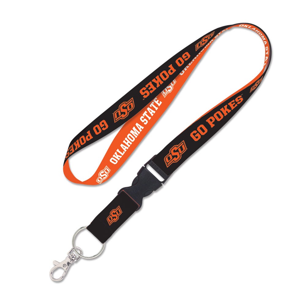 Oklahoma State Cowboys Lanyard with Detachable Buckle Slogan Special Order Design