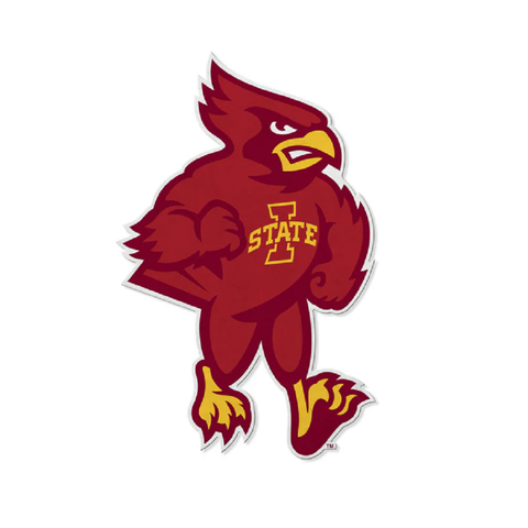 Iowa State Cyclones Pennant Shape Cut Mascot Design