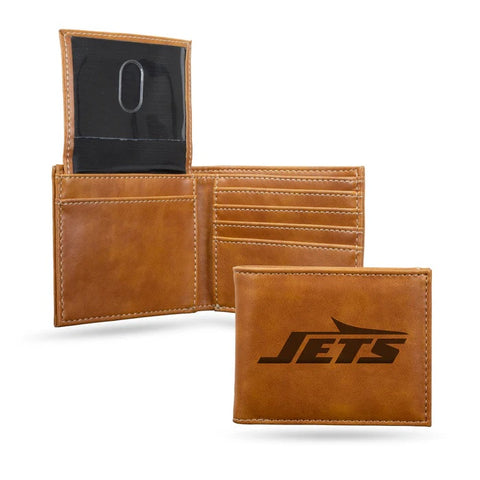 New York Jets Wallet Billfold Laser Engraved