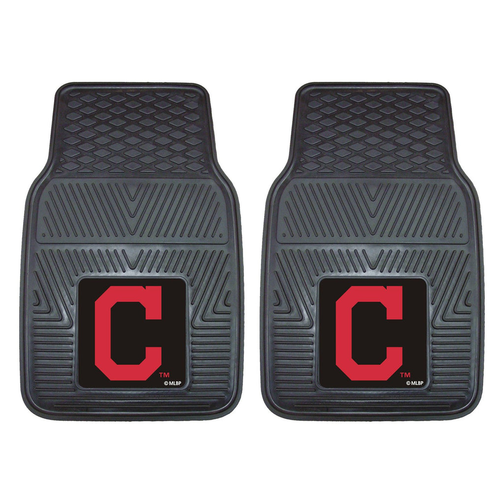 Cleveland Indians Car Mats Heavy Duty 2 Piece Vinyl