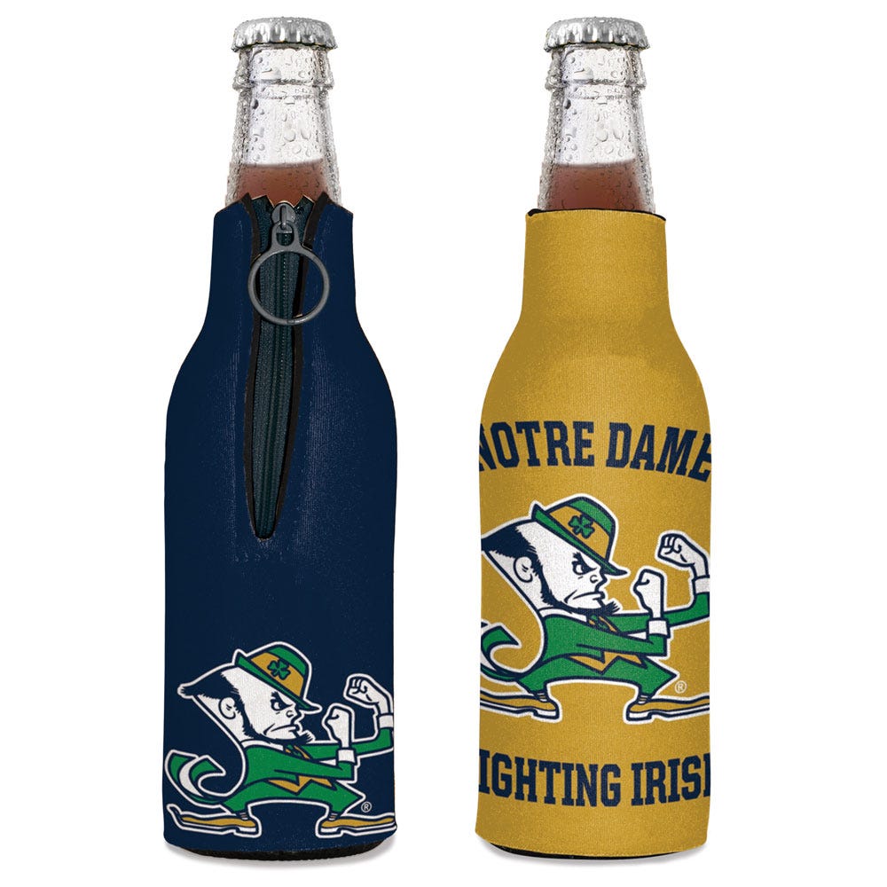 Notre Dame Fighting Irish Bottle Cooler Leprechaun Design Special Order