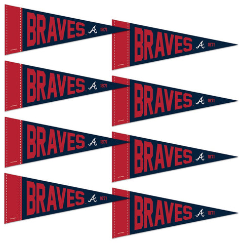 Atlanta Braves Pennant Set Mini 8 Piece Special Order