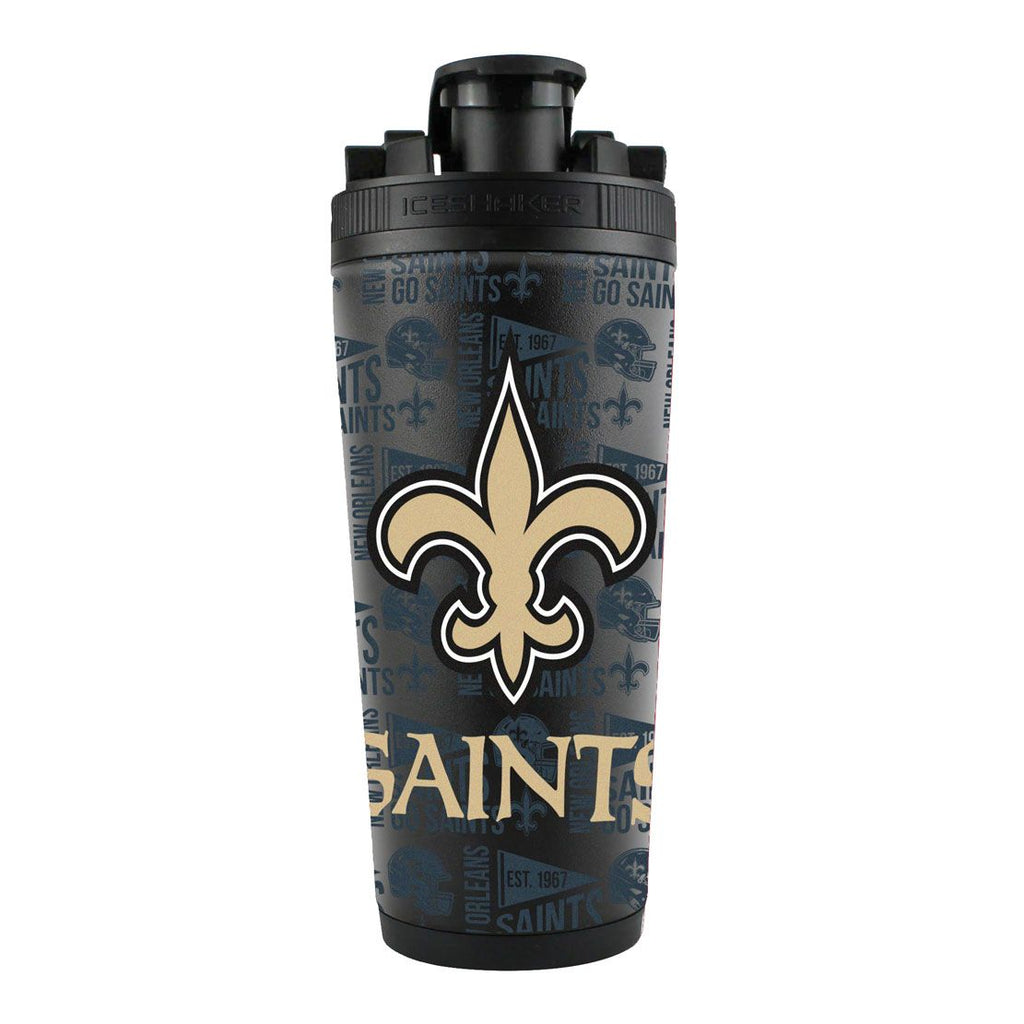 New Orleans Saints Ice Shaker 26oz Stainless Steel Special Order