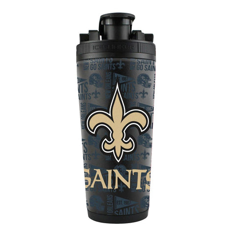New Orleans Saints Ice Shaker 26oz Stainless Steel Special Order