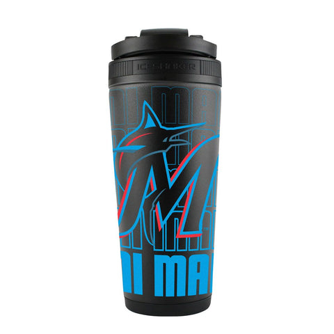 Miami Marlins Ice Shaker 26oz Stainless Steel Special Order