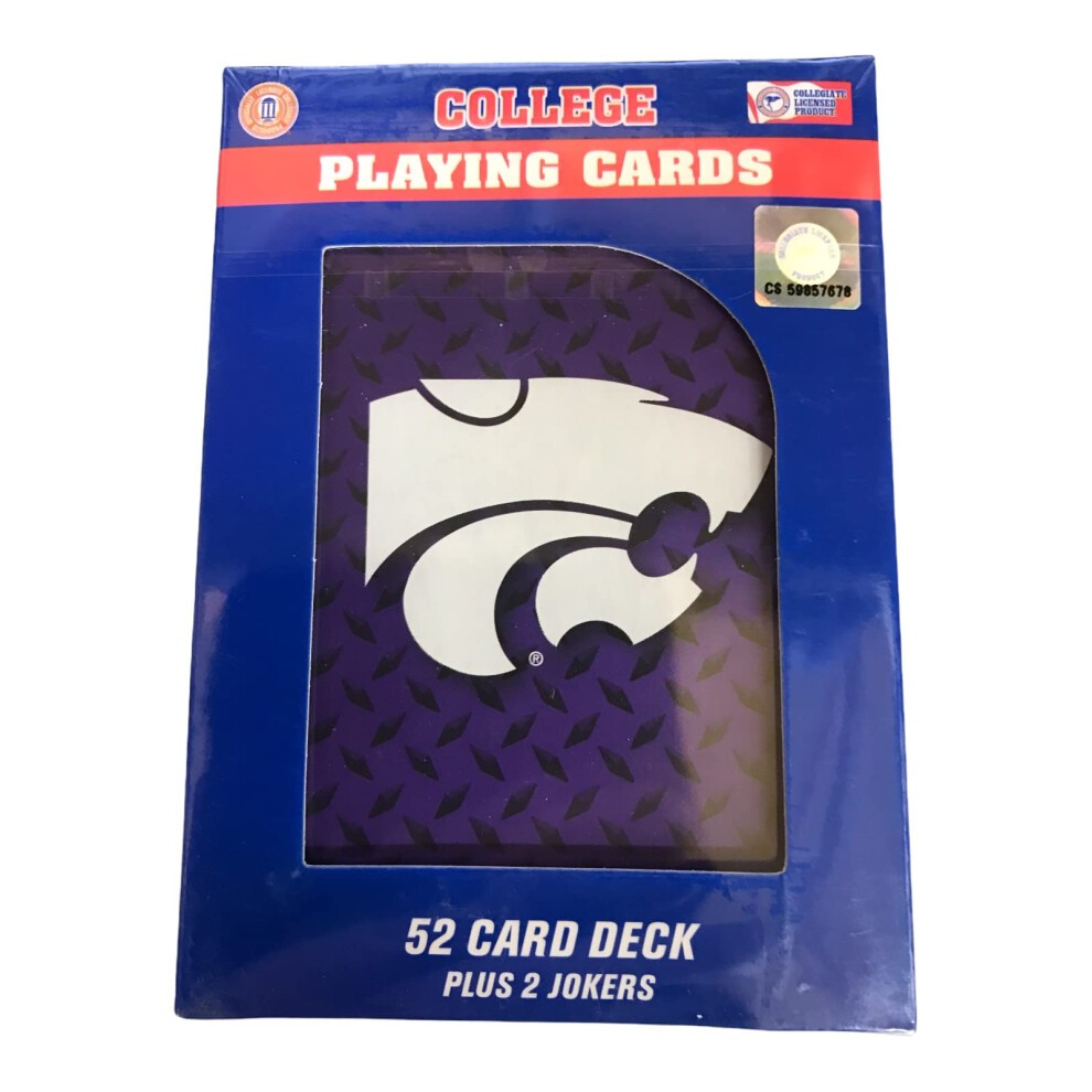 Kansas State Wildcats Playing Cards Diamond Plate Special Order
