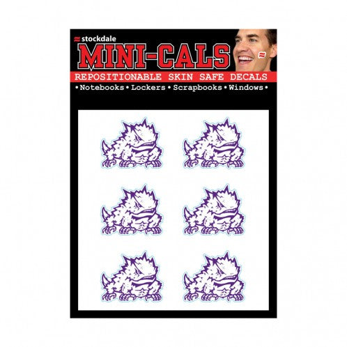 Texas Christian Horned Frogs Tattoo Face Cals