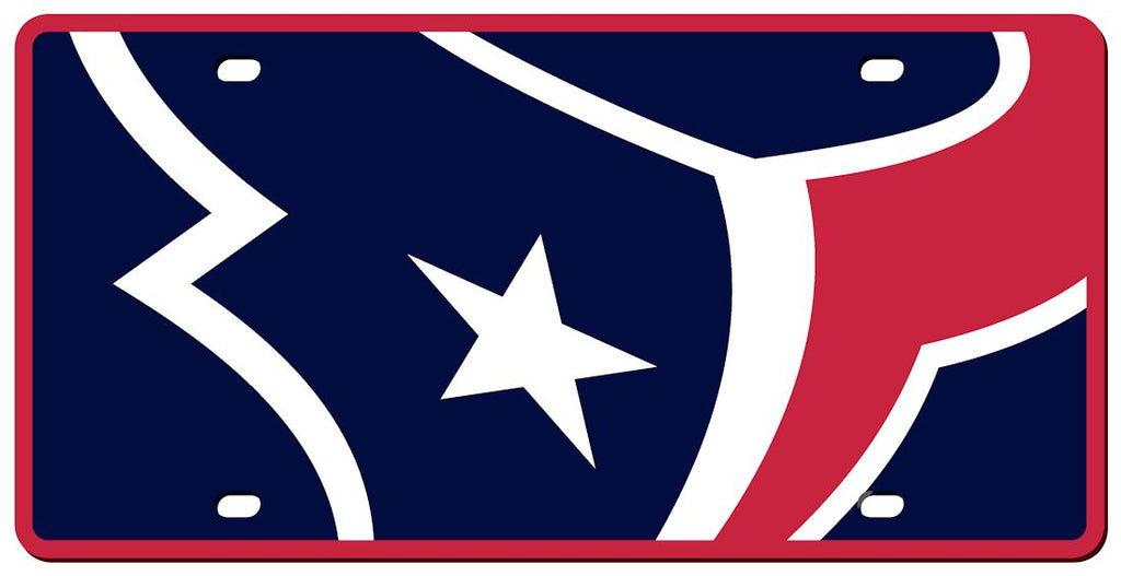 Houston Texans License Plate Acrylic Mega Style