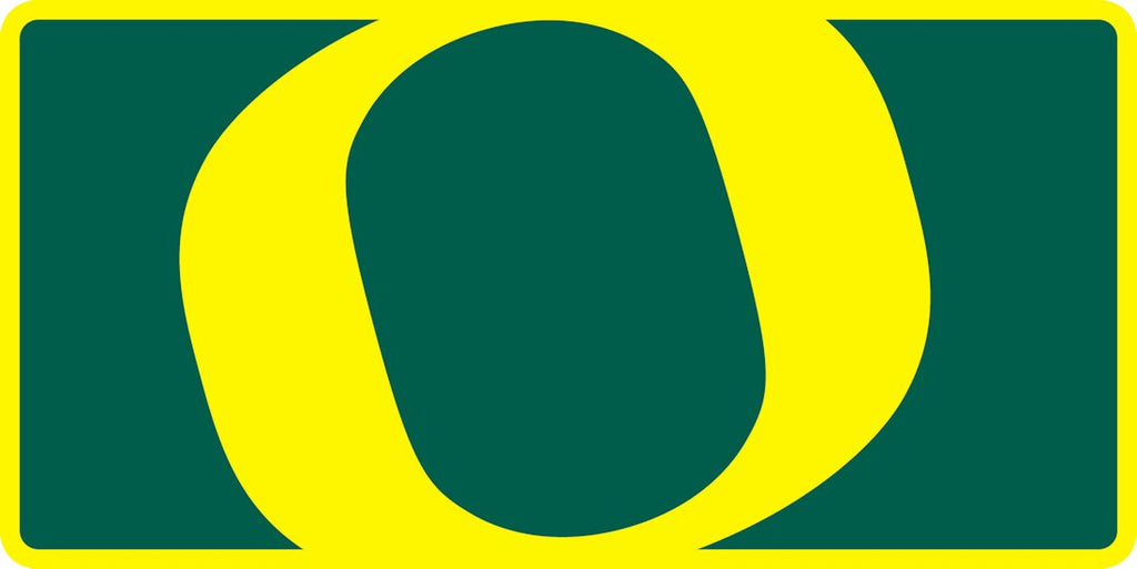 Oregon Ducks License Plate Acrylic Mega Style