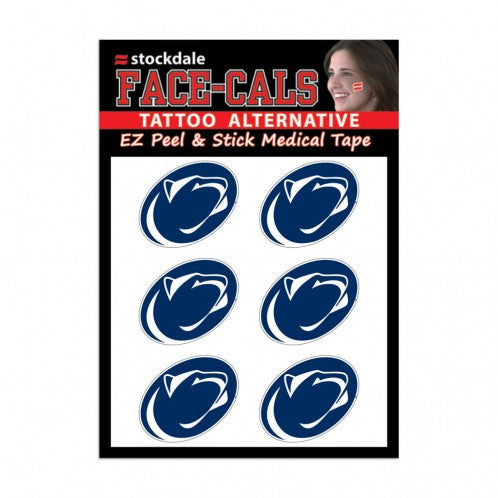 Penn State Nittany Lions Tattoo Face Cals