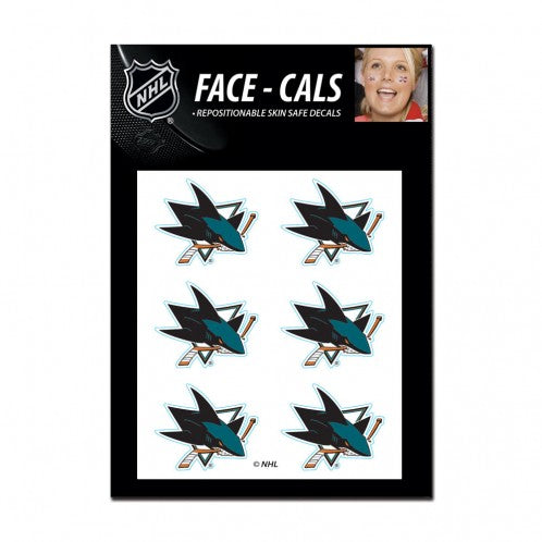 San Jose Sharks Tattoo Face Cals Special Order