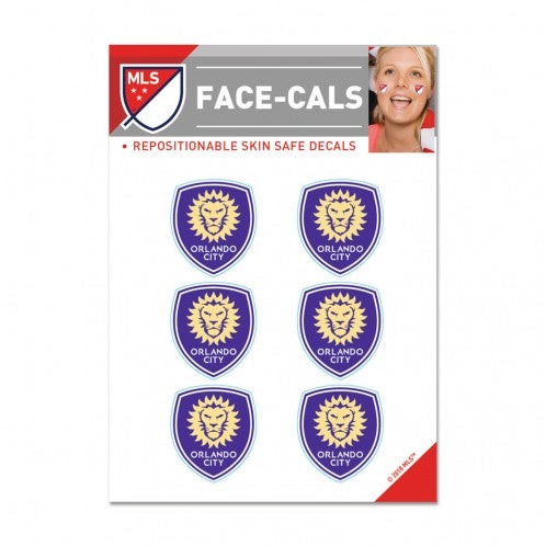 Orlando City FC Tattoo Face Cals Special Order
