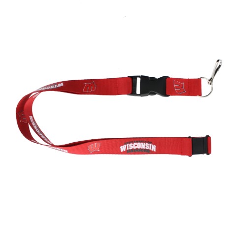 Wisconsin Badgers Lanyard Red