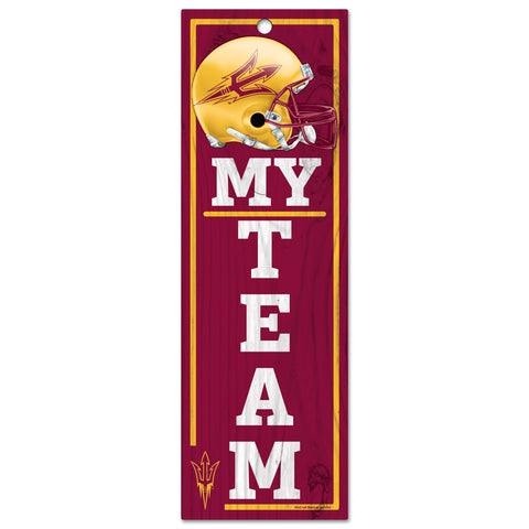 Arizona State Sun Devils Sign 4x13 Wood My Team