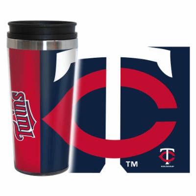Minnesota Twins Travel Mug 14oz Full Wrap Style Hype Design