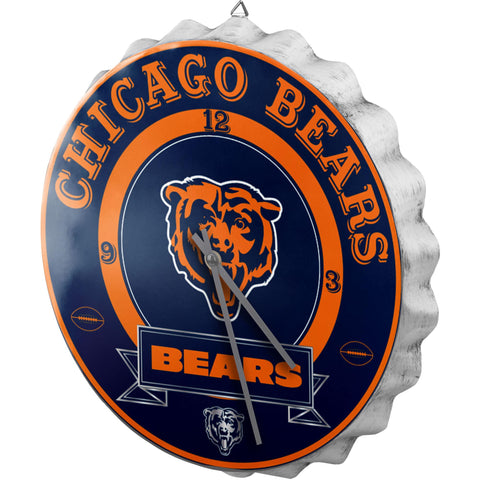 Chicago Bears Clock Bottle Cap Style Periodic Restock