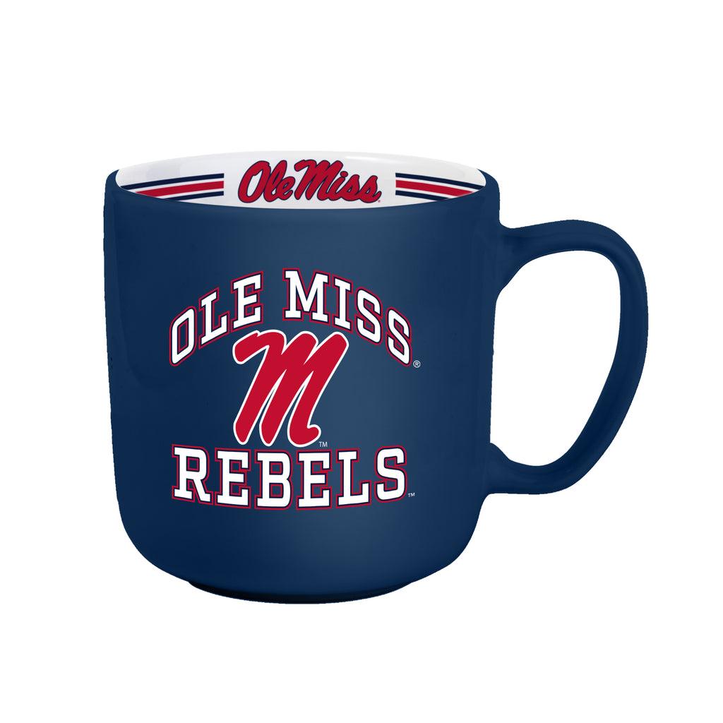 Ole Miss Rebels Coffee Mug 15oz Stripe Design