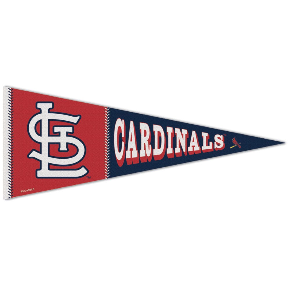 St. Louis Cardinals Pennant 12x30 Premium Style Second Alternate Design Special Order