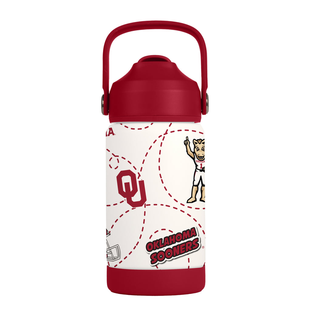 Oklahoma Sooners Kids Bottle 12oz Stainless Steel Mascot