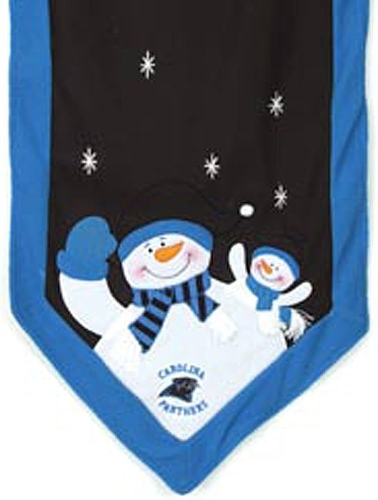 Carolina Panthers Table Runner 72x15 Snowman CO
