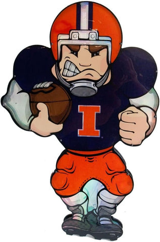 Illinois Fighting Illini Window Light Up Player 20 Inch Double Sided CO
