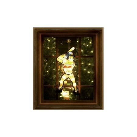 Cleveland Indians Window Light Up Player 20 Inch Double Sided CO