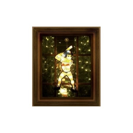 Cleveland Indians Window Light Up Player 20 Inch Double Sided CO