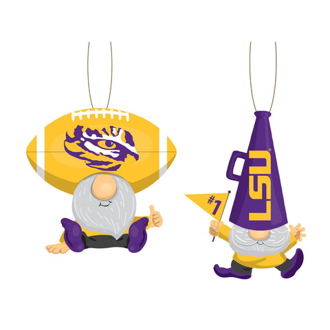 LSU Tigers Ornament Gnome Fan 2 Pack