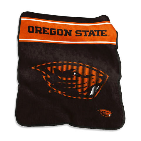 Oregon State Beavers Blanket 60x80 Raschel Throw