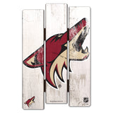 Arizona Coyotes Sign 11x17 Wood Fence Style
