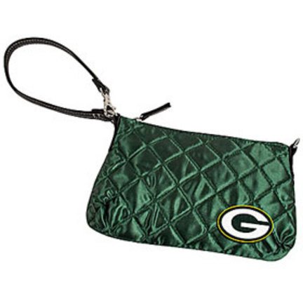 Green Bay Packers s Quilted Wristlet Purse