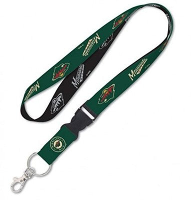 Minnesota Wild Lanyard with Detachable Buckle Two Tone Special Order